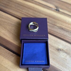 Monica Vinader Riva Diamond Crossover Ring